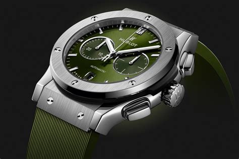 hublot classic fusion titanium green price